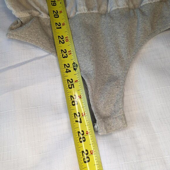 Promesa Flounce Cami Linen Rayon Cotton Bodysuit - Picture 5 of 13